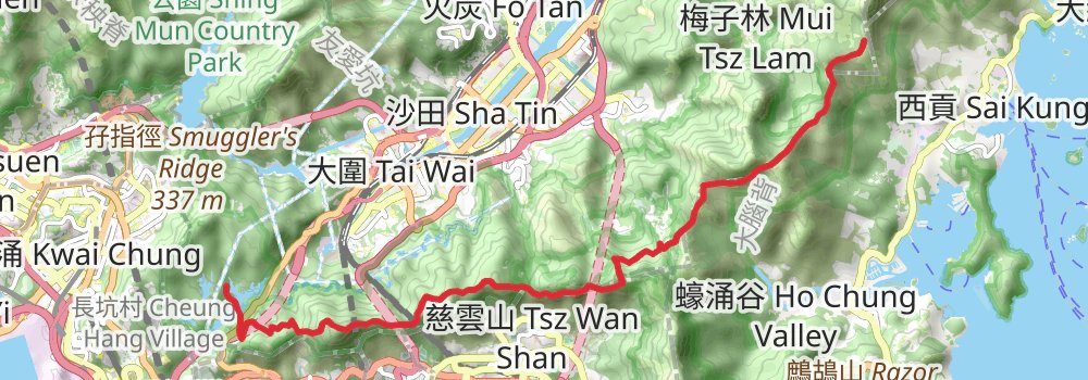 Maclehose Trail stage 4 Map