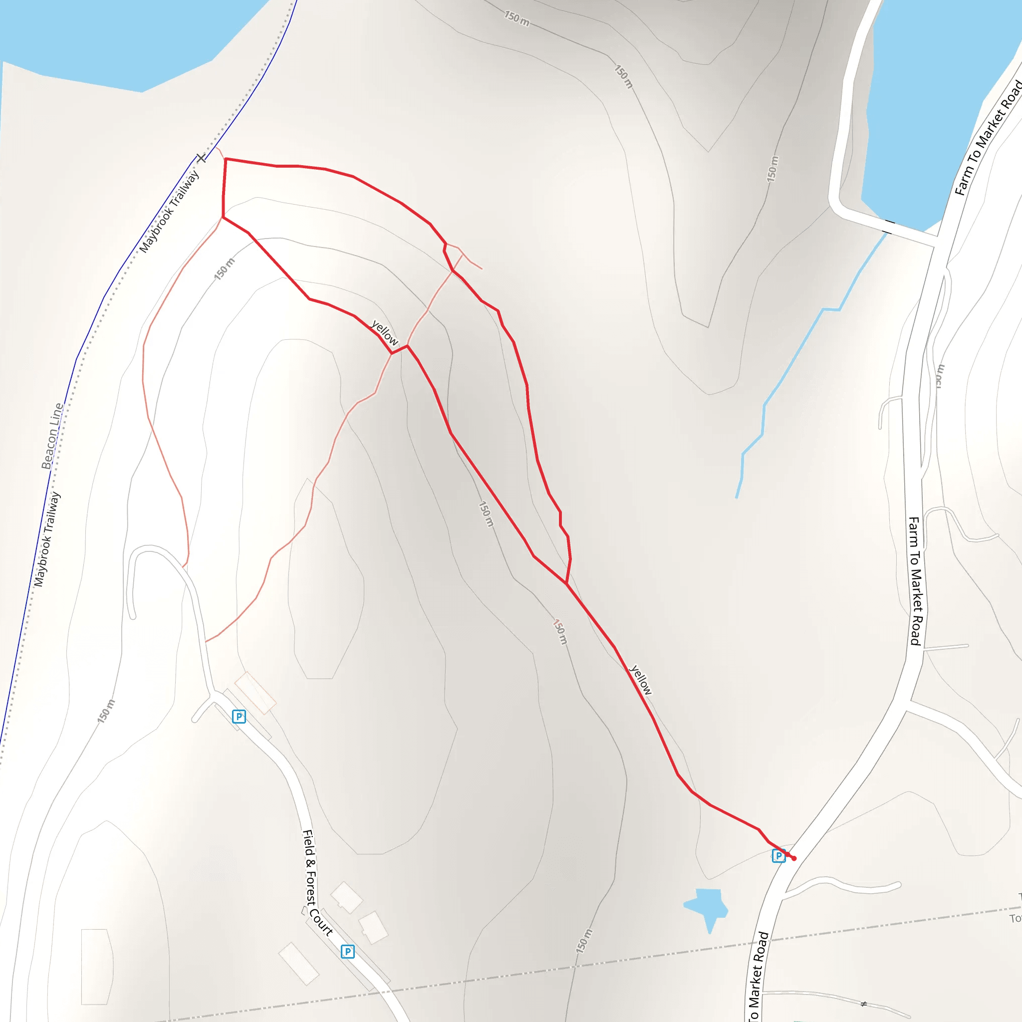 Ice Pond Trail mobile static map