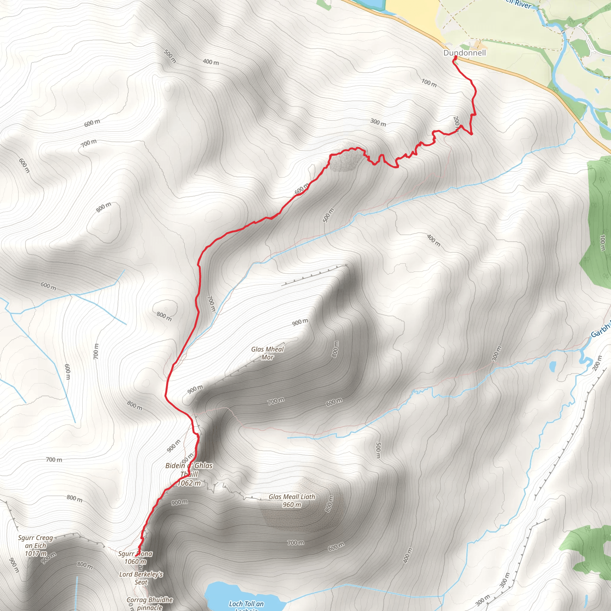 Sgùrr Fiona Trail - An Teallach mobile static map