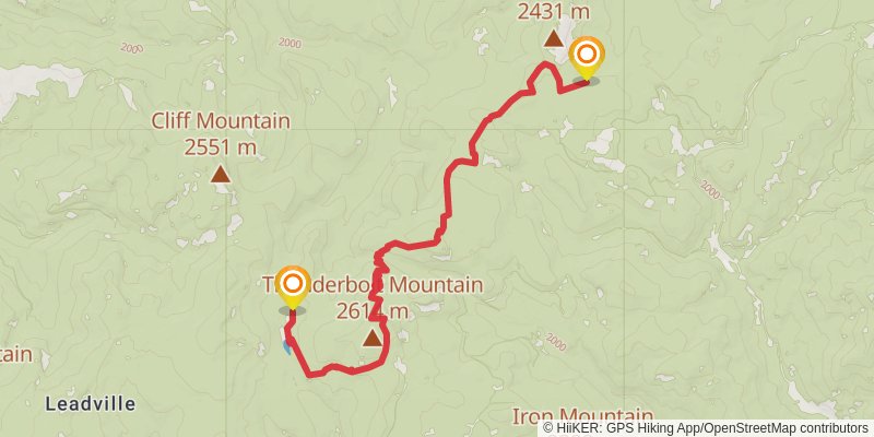 Continental Divide Trail - Montana And Idaho stage 53 Map