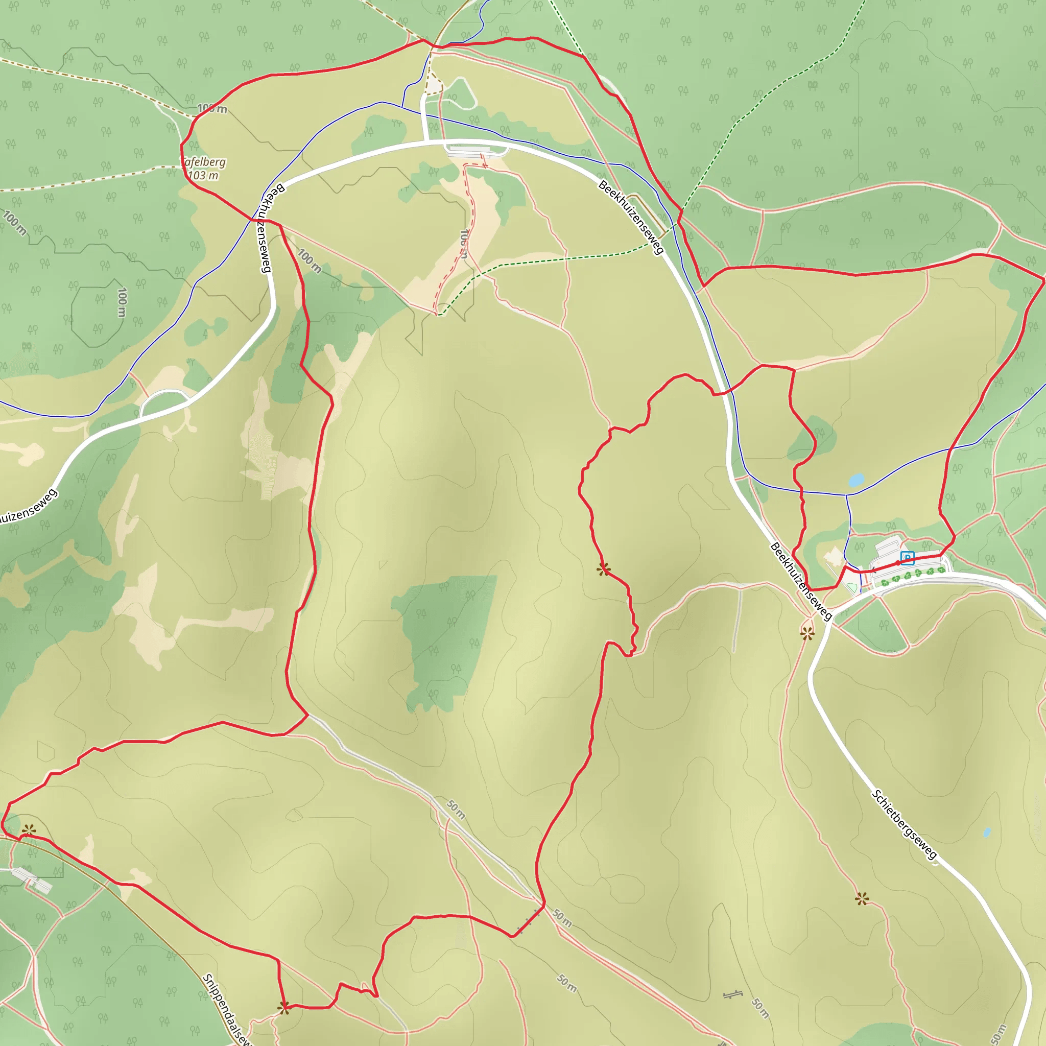 Groote Emmer and Kraaijenberg Loop mobile static map