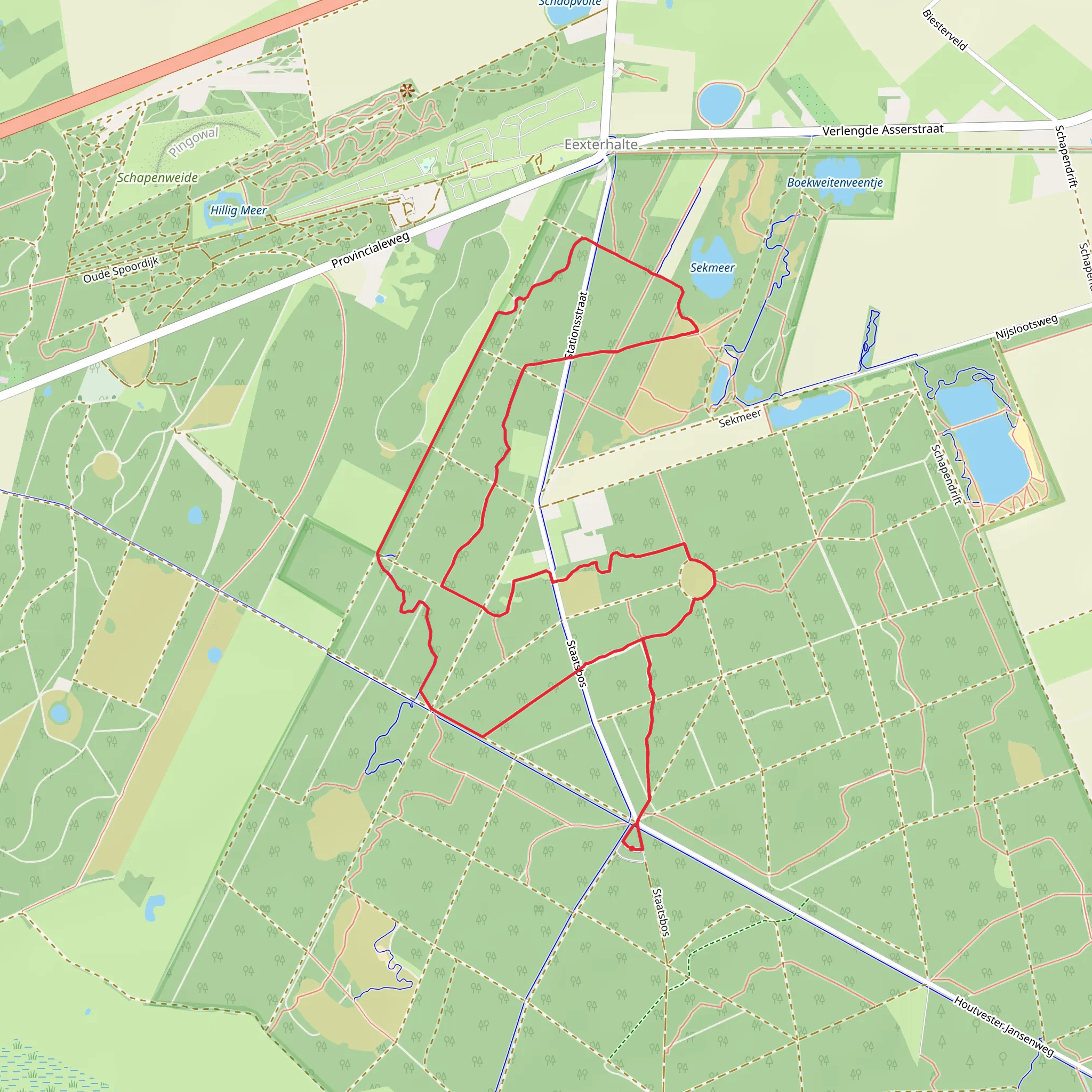 Sekmeer and Gietenerveld Loop mobile static map