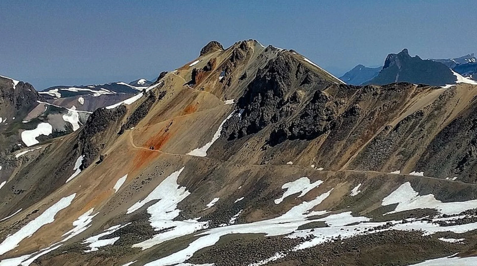 An image depicting the trail Horsethief Trail via Bridge of Heaven Trail and its surrounding area.