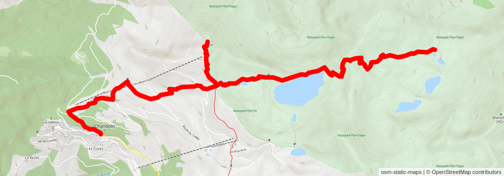 Illhorn and Meretschi Trail stage 2 Map