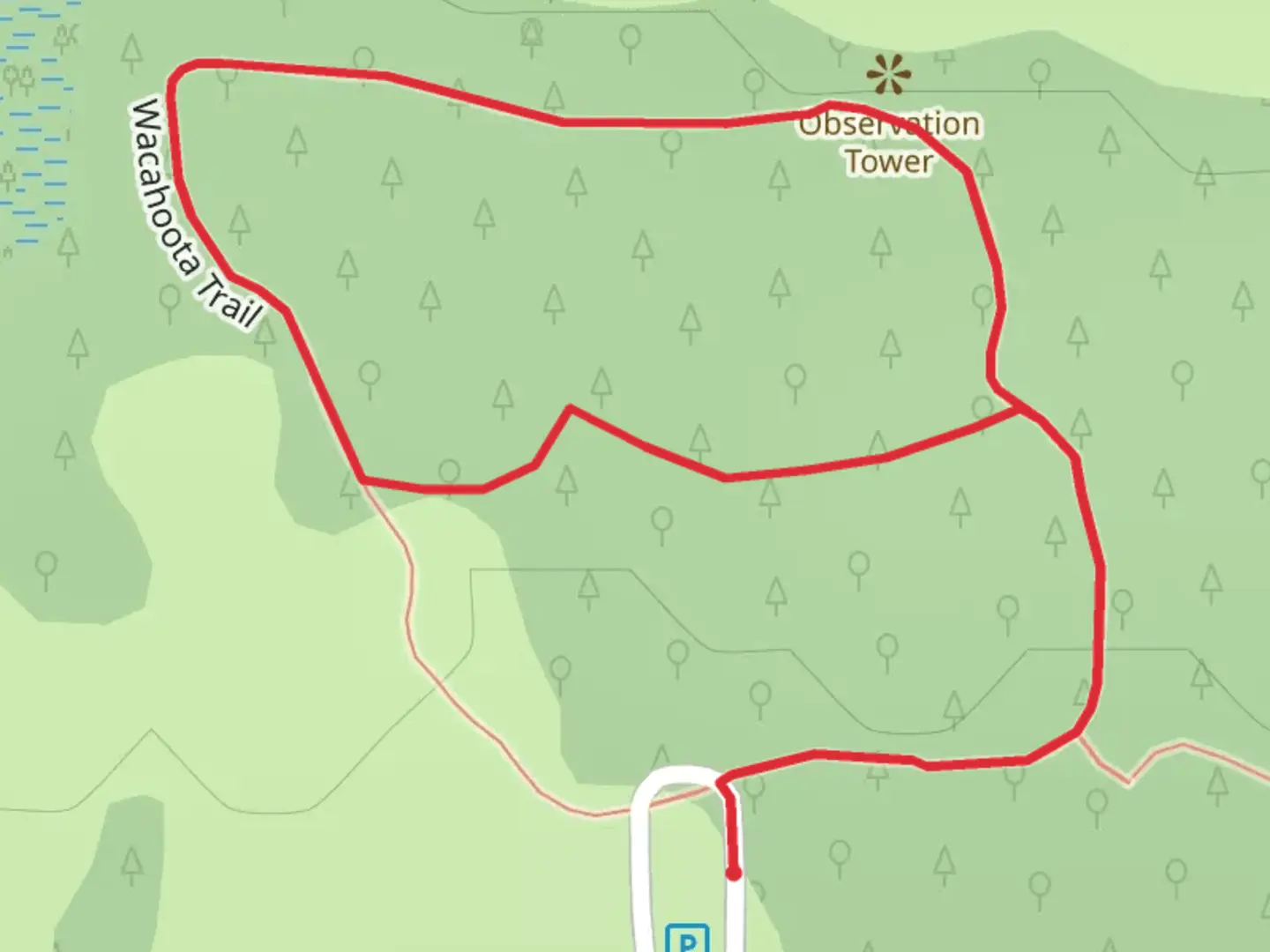 An image depicting the trail Savannah Boulevard Loop and its surrounding area.