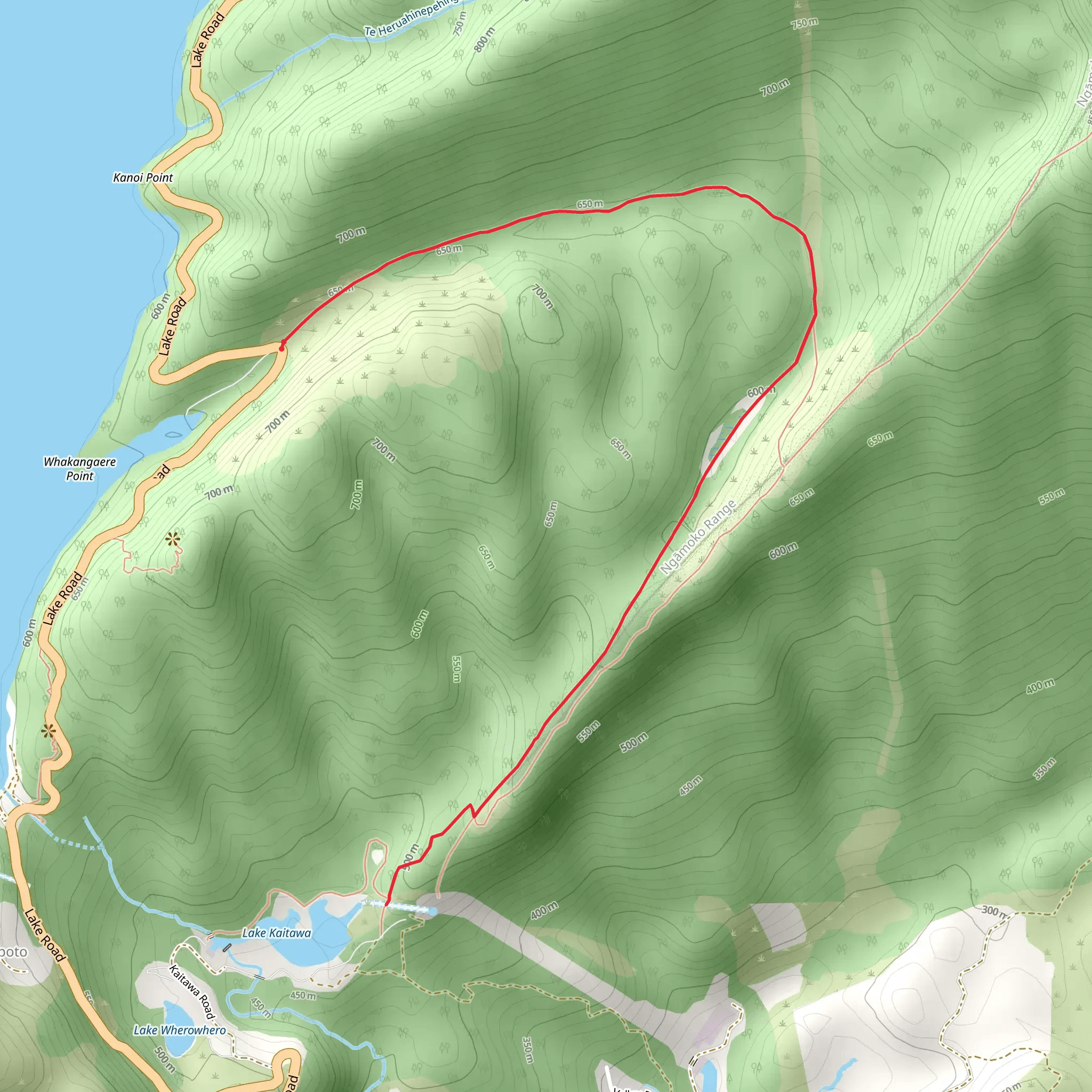 Old Māori Trail mobile static map