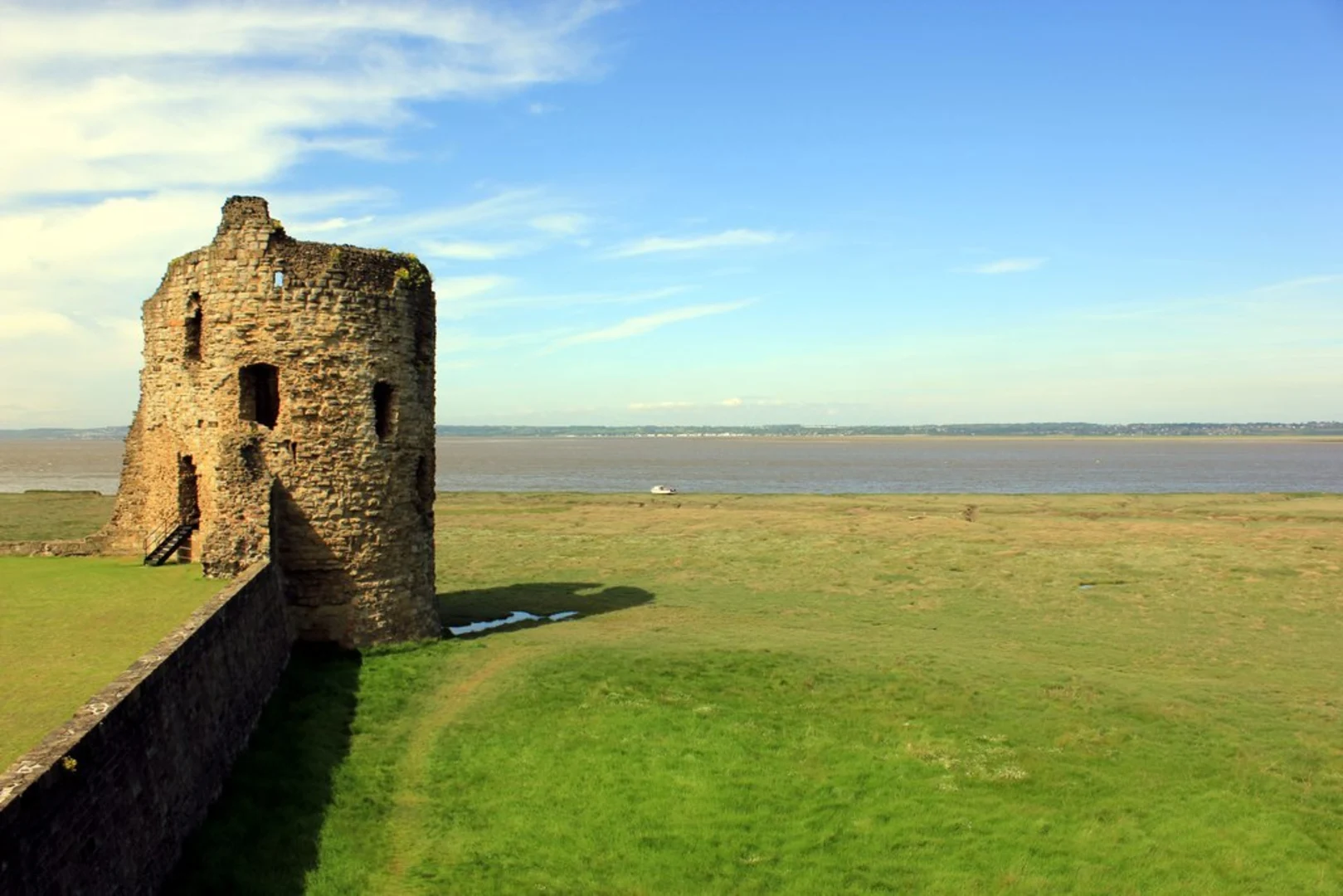 An image depicting the trail Flint Castle and the Dee Estuary and its surrounding area.
