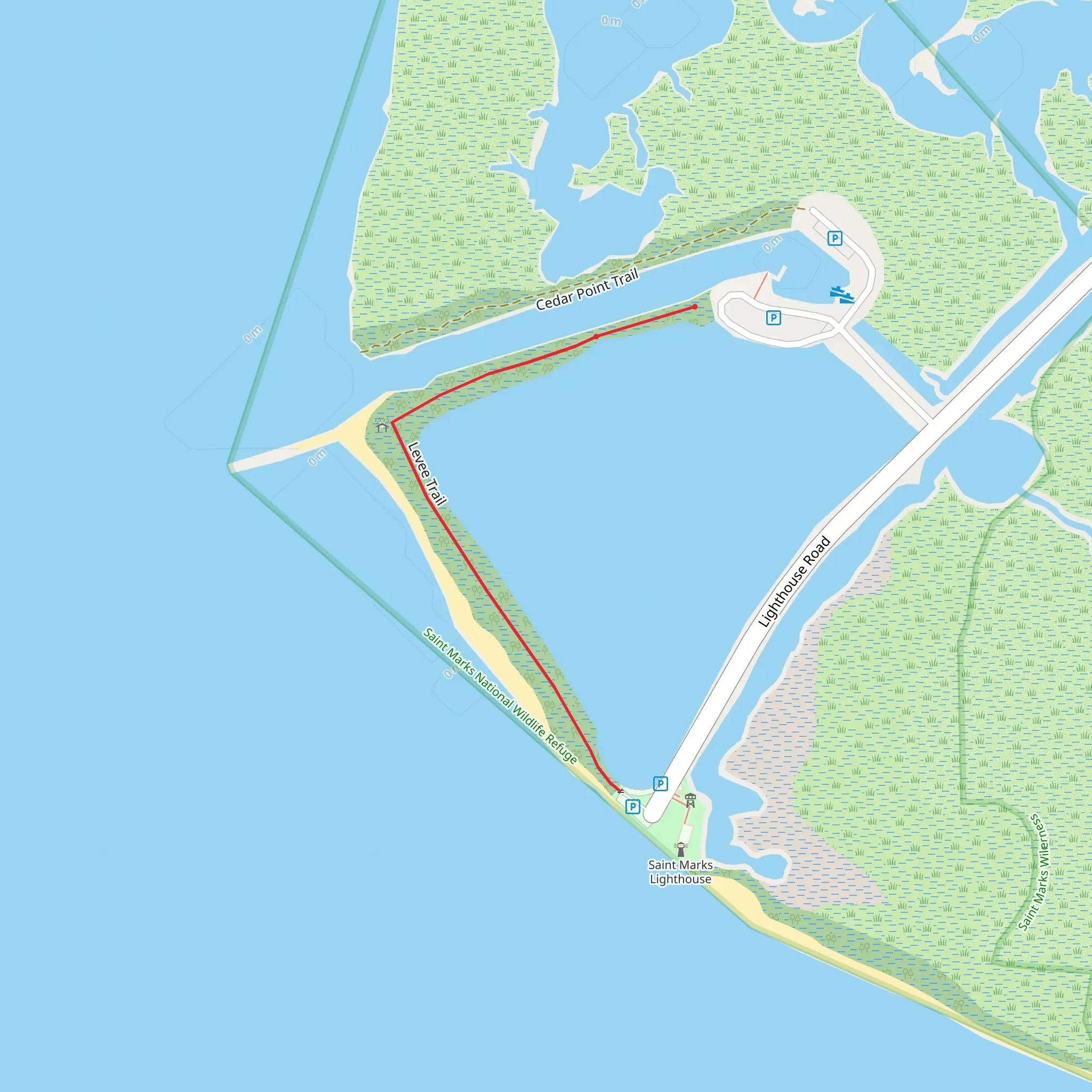 Levee Trail mobile static map