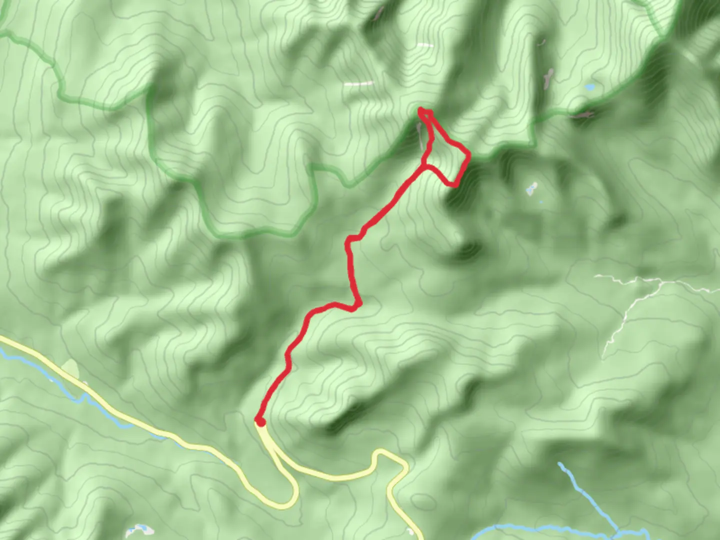 An image depicting the trail Middle Hancock and Mount Hancock and its surrounding area.