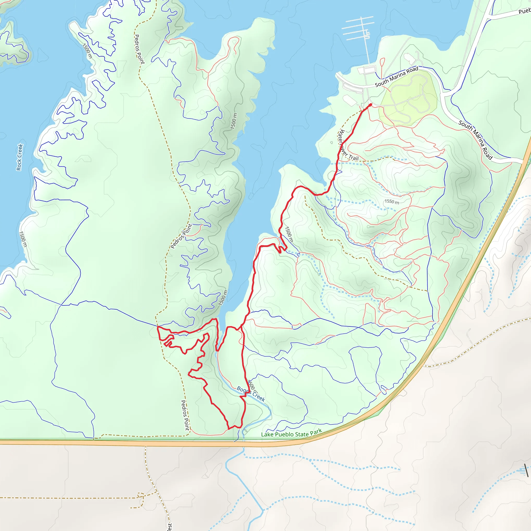 South Shore and Driftwood Loop mobile static map