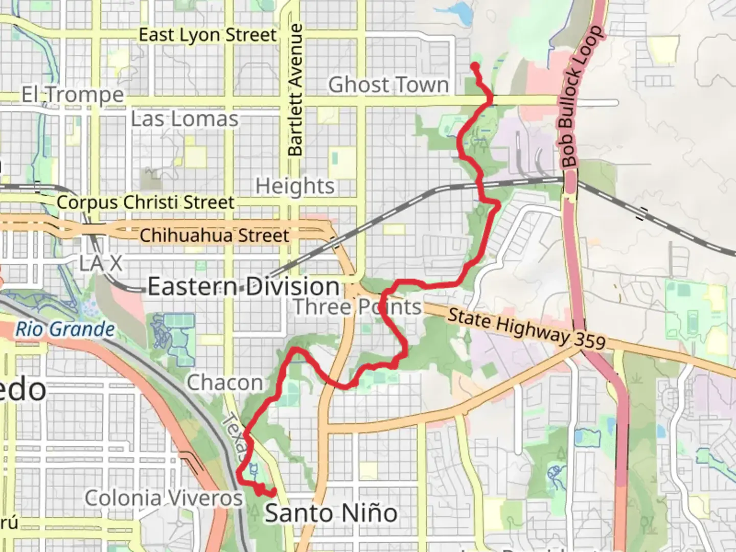 An image depicting the trail Chacon Hike Trail and its surrounding area.