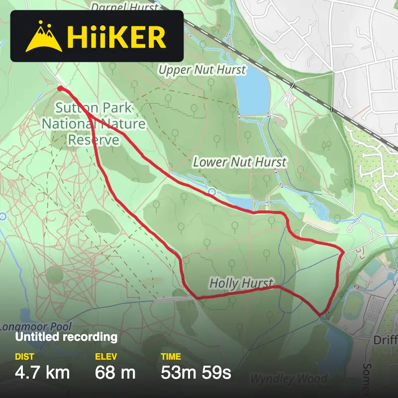 A map preview of the recording Untitled recording.
