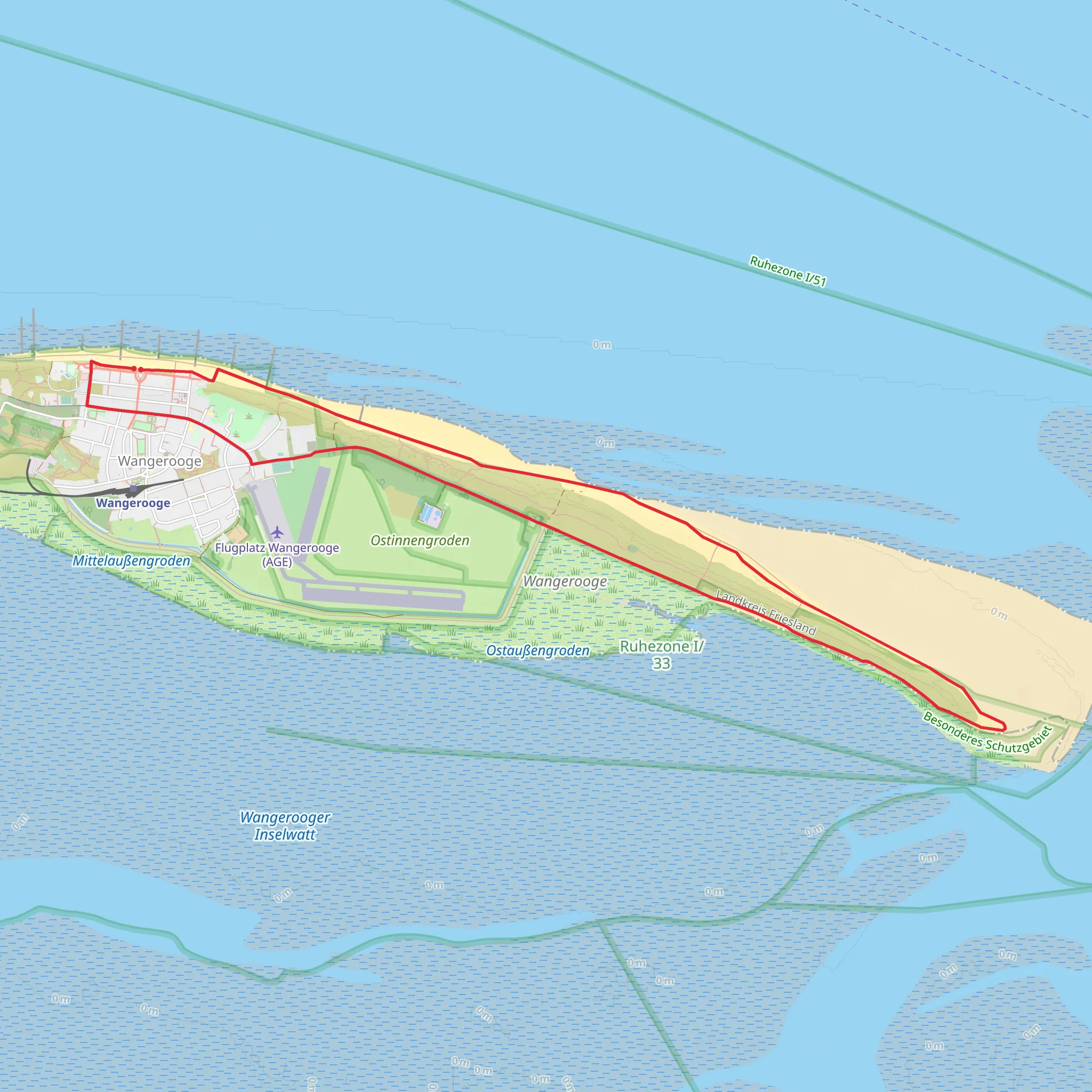Jever Platform via Straße zum Osten mobile static map