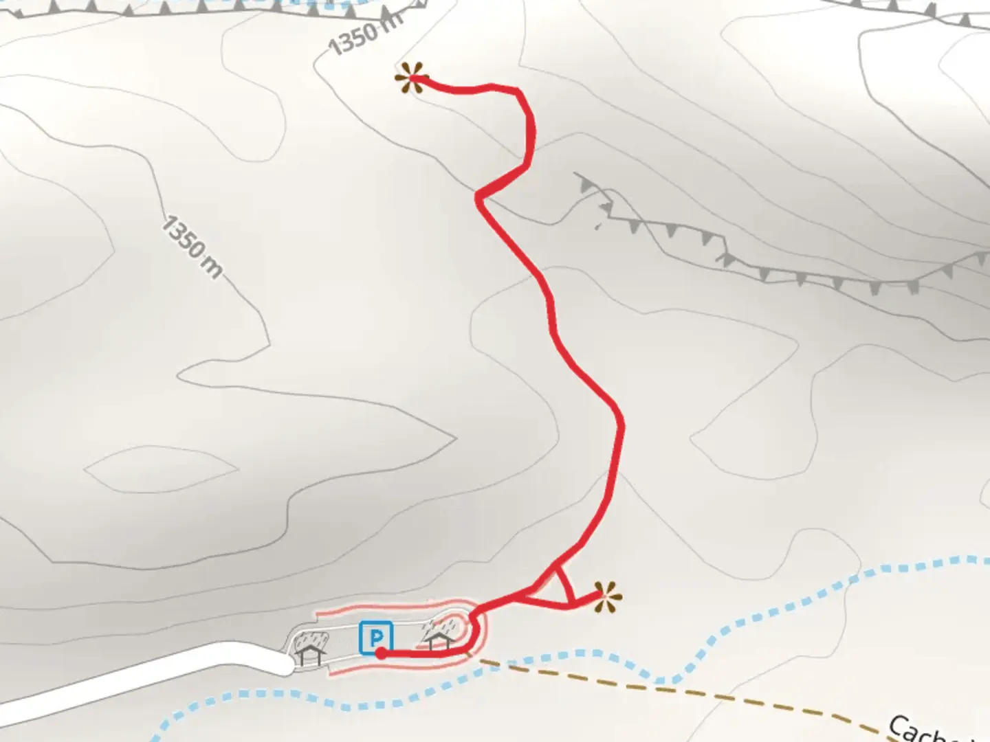 An image depicting the trail Delicate Arch Viewpoint and its surrounding area.