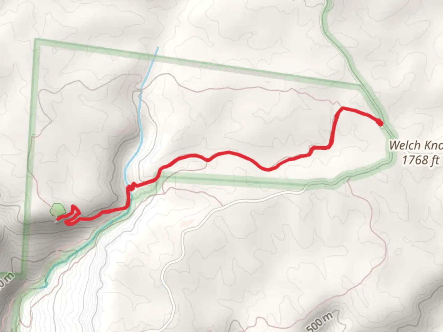 An image depicting the trail Virgin Falls Trail Out and Back and its surrounding area.