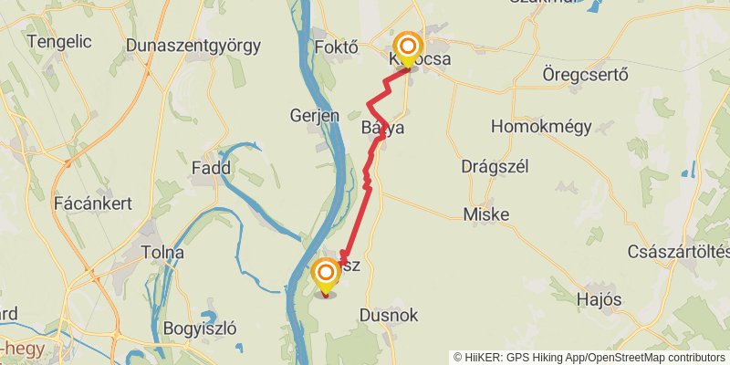 Sultans Trail stage 28 Map