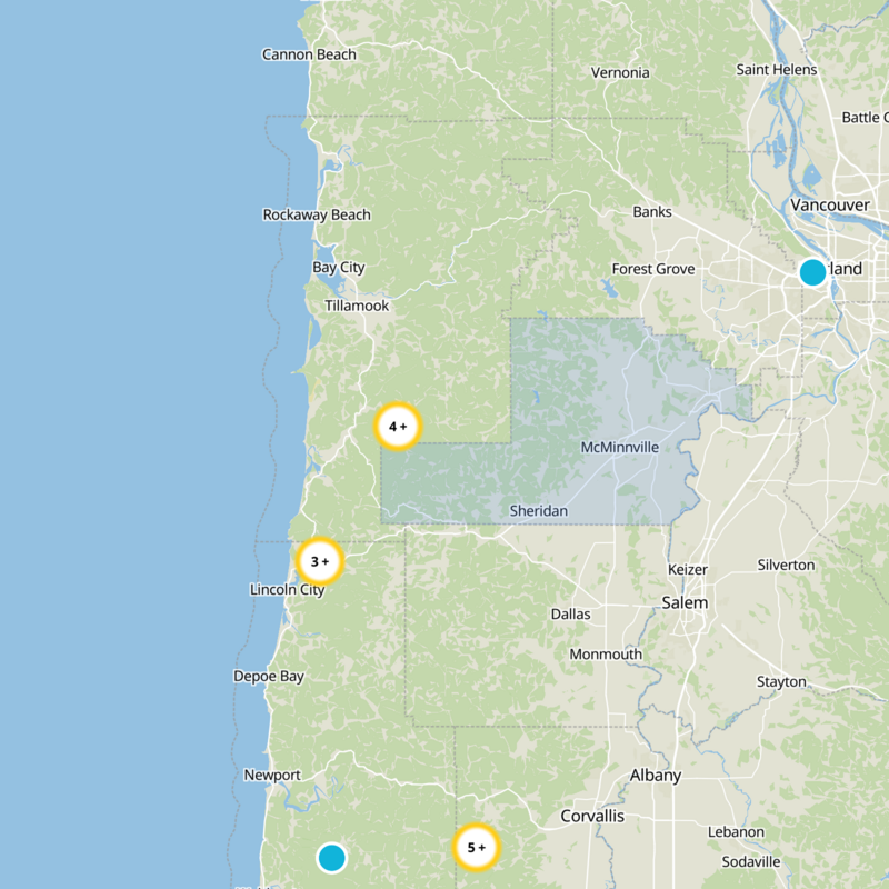 Yamhill County Static Map