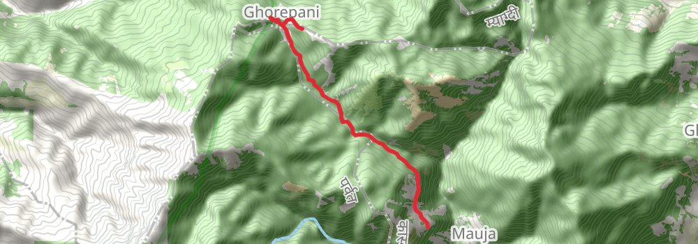 Annapurna Base Camp Trek stage 2 Map