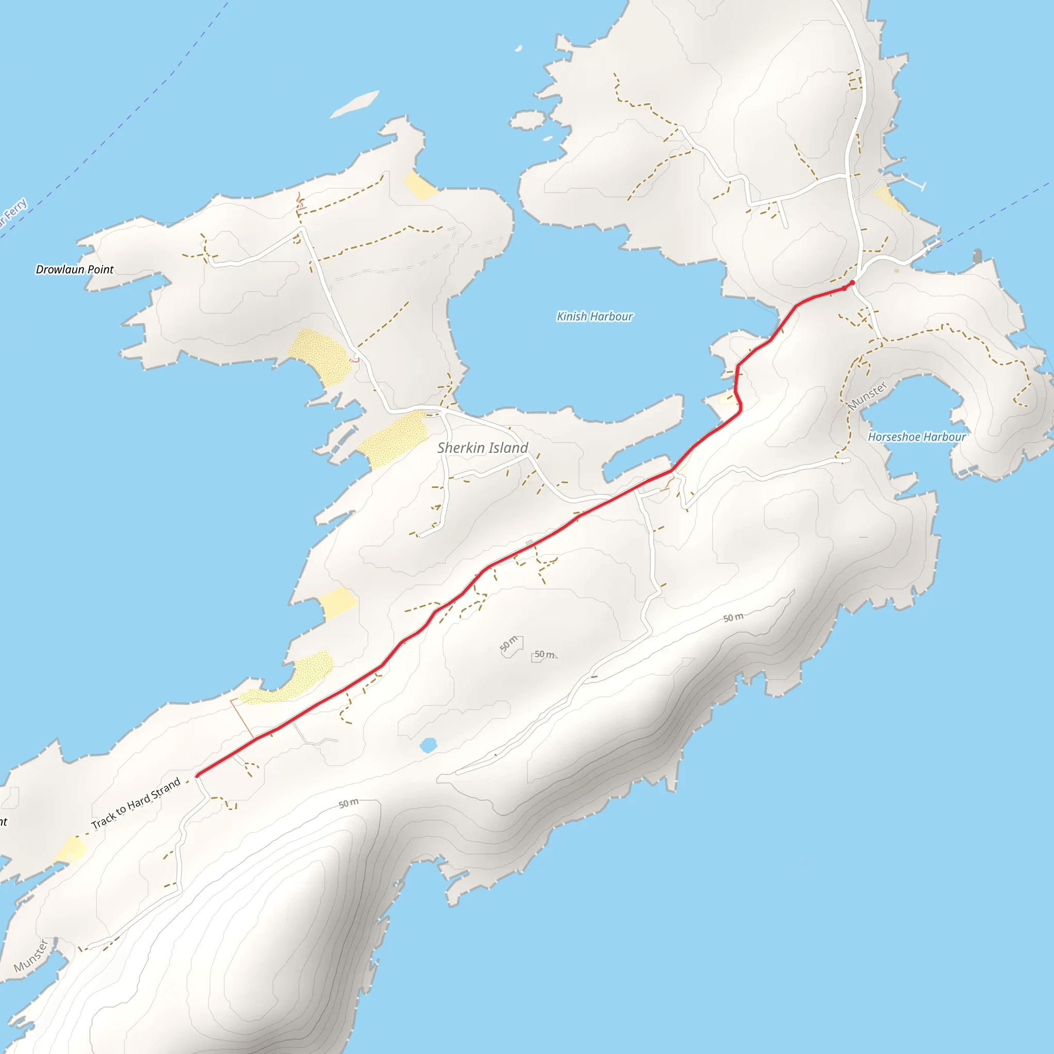 Sherkin Island 5 Red Trail mobile static map