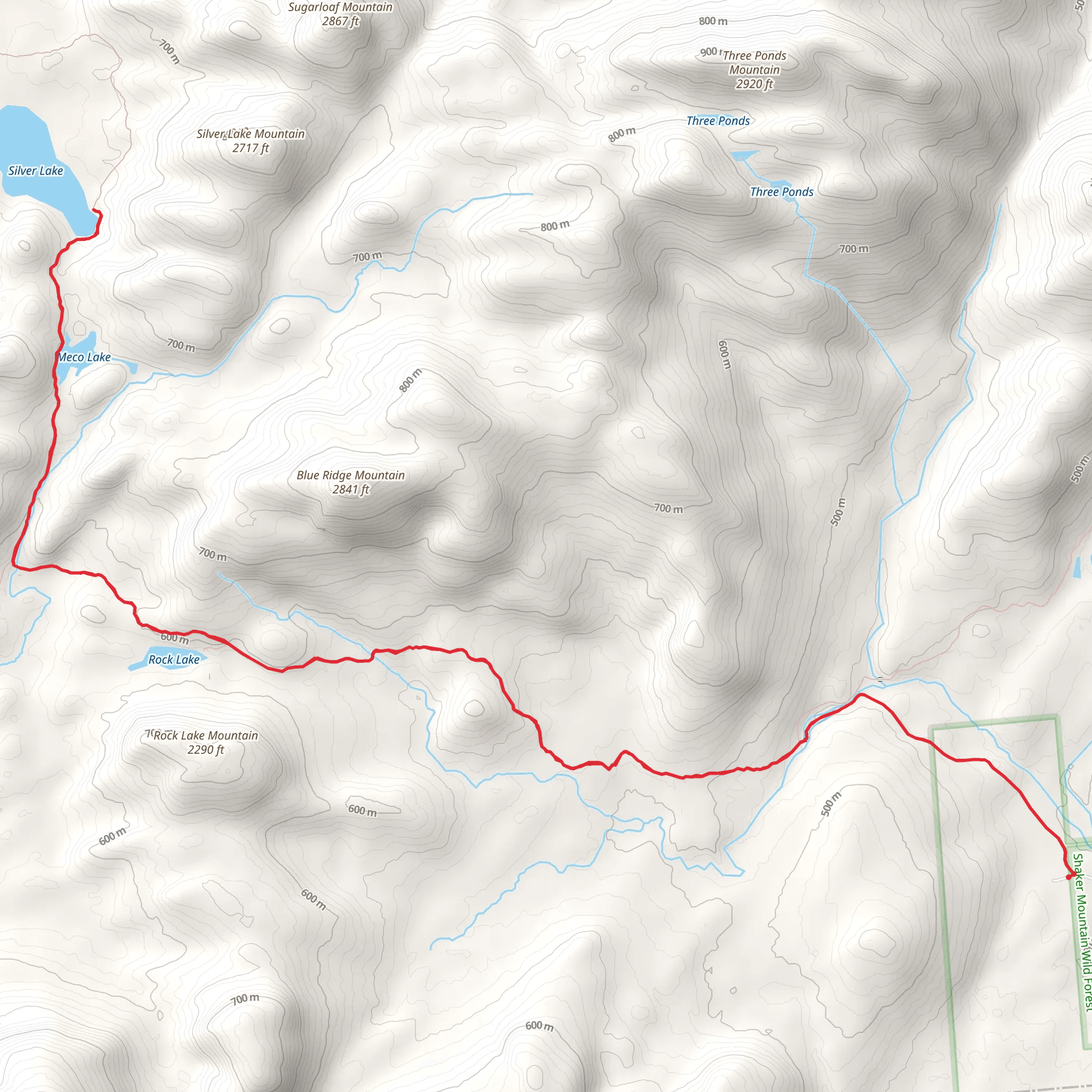 Silver Lake from Grant Road mobile static map