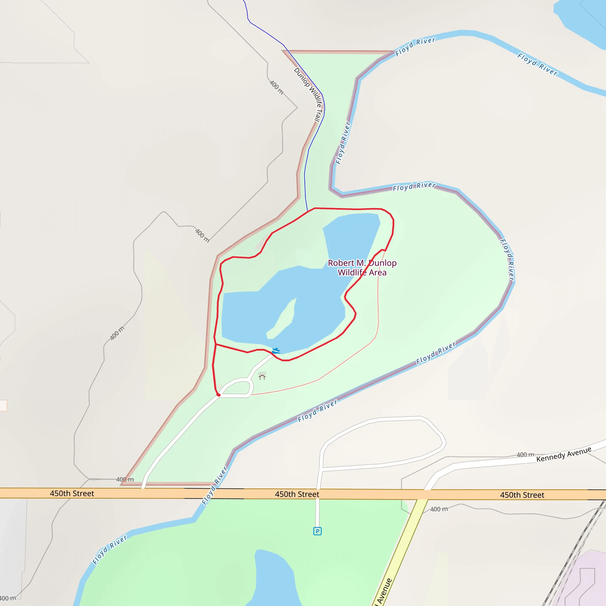 Robert M Dunlop Wildlife Area Loop mobile static map