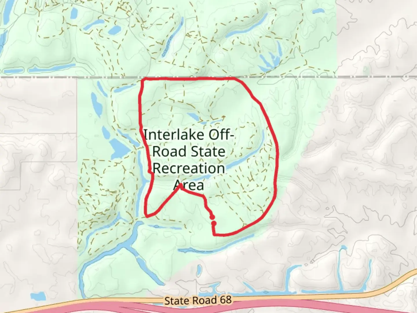 An image depicting the trail Log Creek Road Loop - South and its surrounding area.