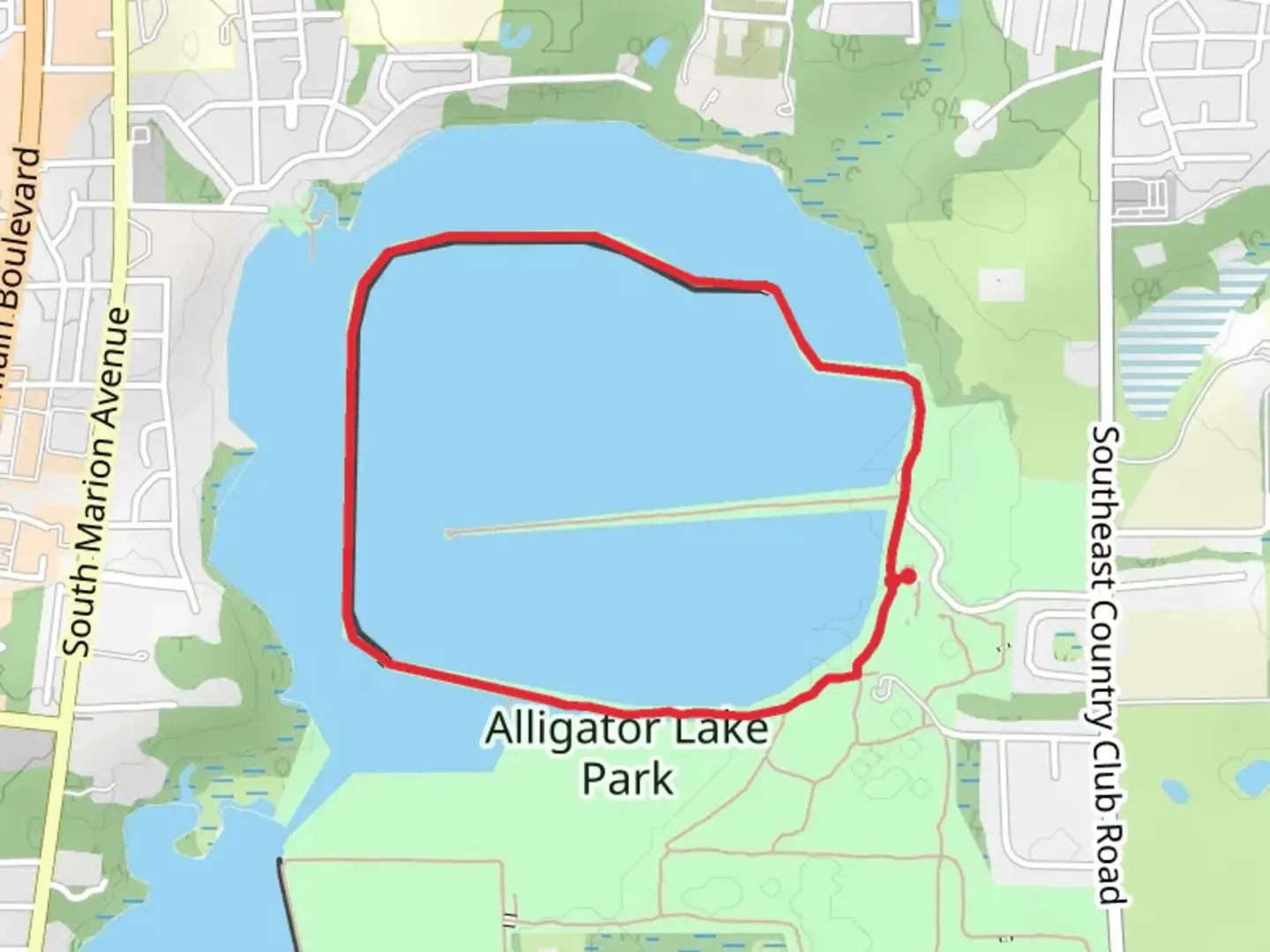 An image depicting the trail Alligator Lake Loop and its surrounding area.