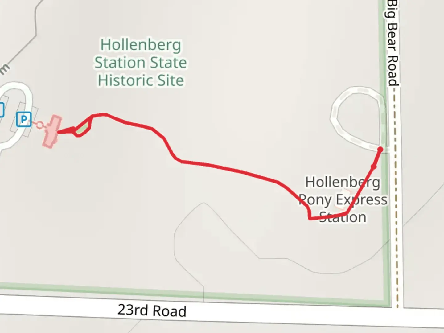 An image depicting the trail Big Bear Road and its surrounding area.