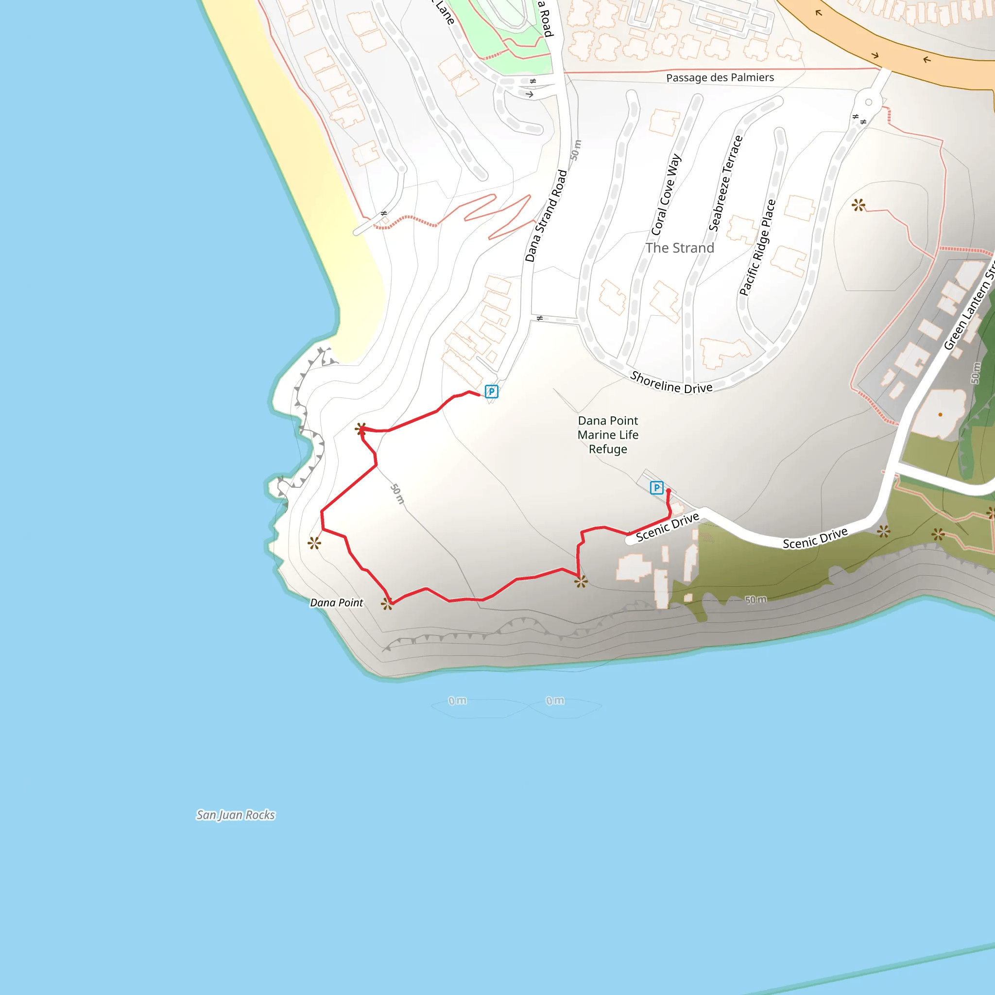 Dana Point mobile static map