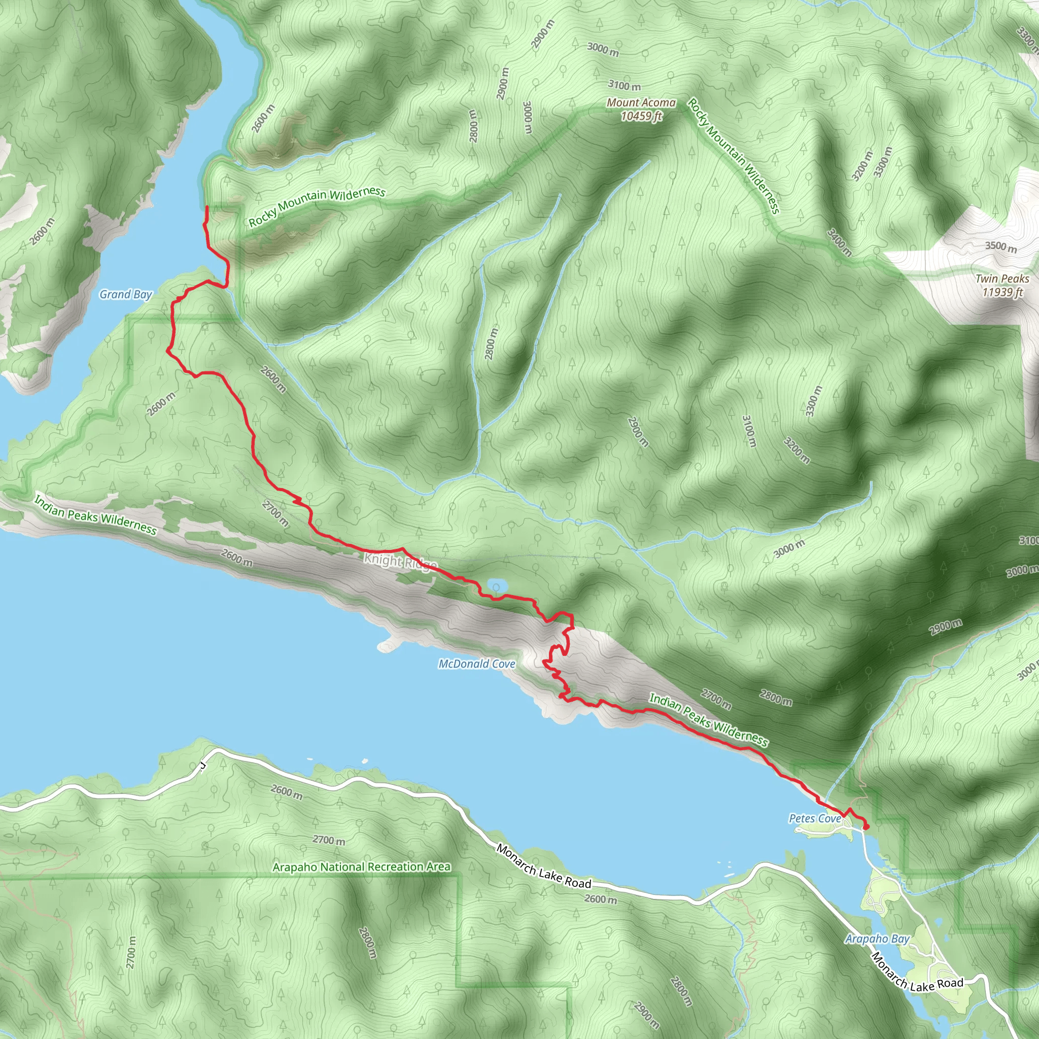 Knight Trail mobile static map