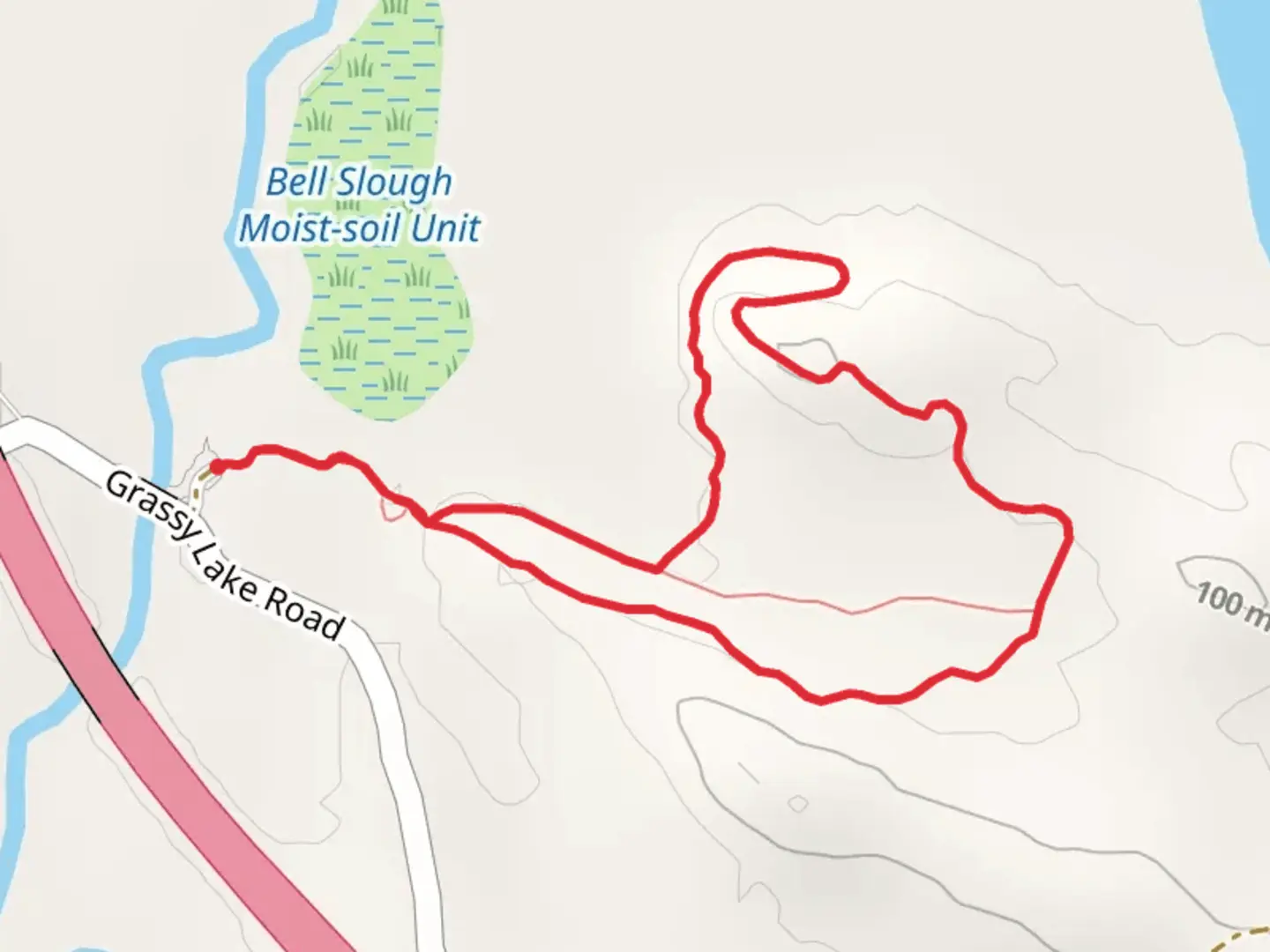 An image depicting the trail Kenny Vernon Nature Loop Trail and its surrounding area.