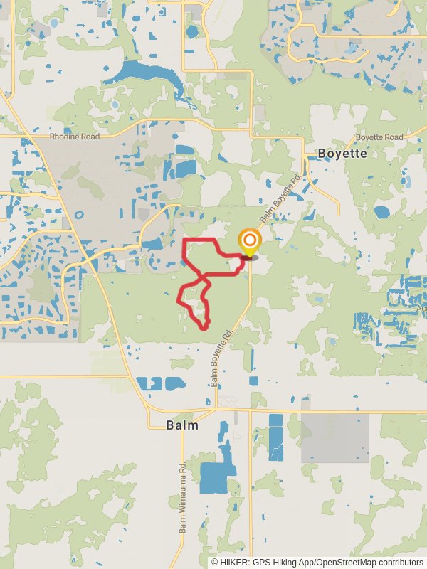Balm Boyette Scrub Trail Loop mobile static map