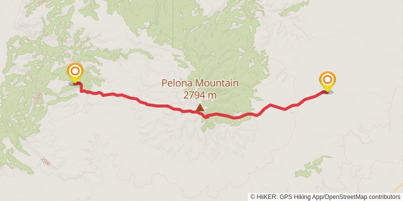 Continental Divide Trail - New Mexico stage 27 Map