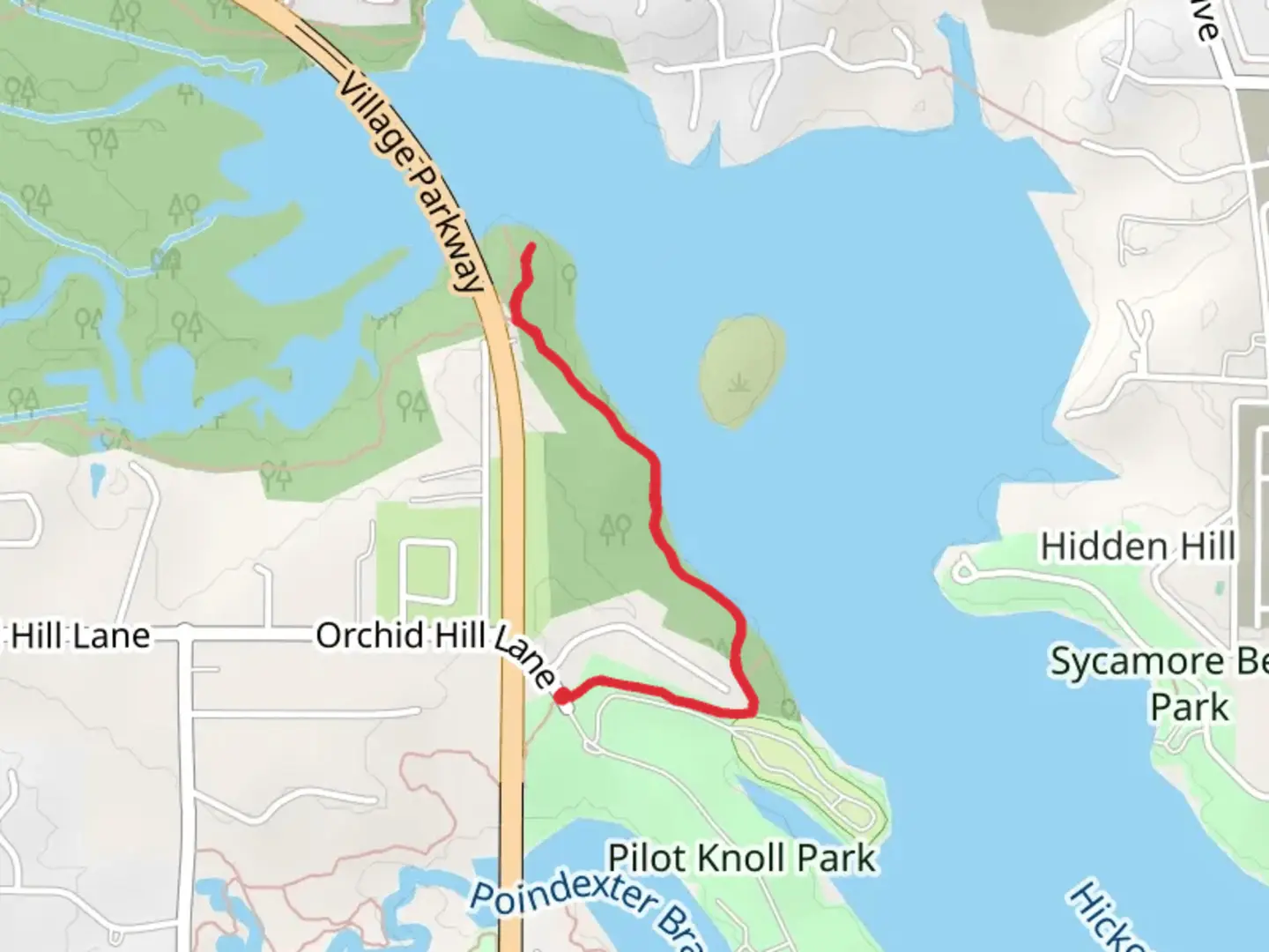 An image depicting the trail Pilot Knoll Trail Out and Back and its surrounding area.
