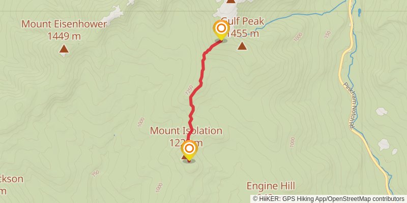 Mouth Washington via David's Path Trail stage 2 Map
