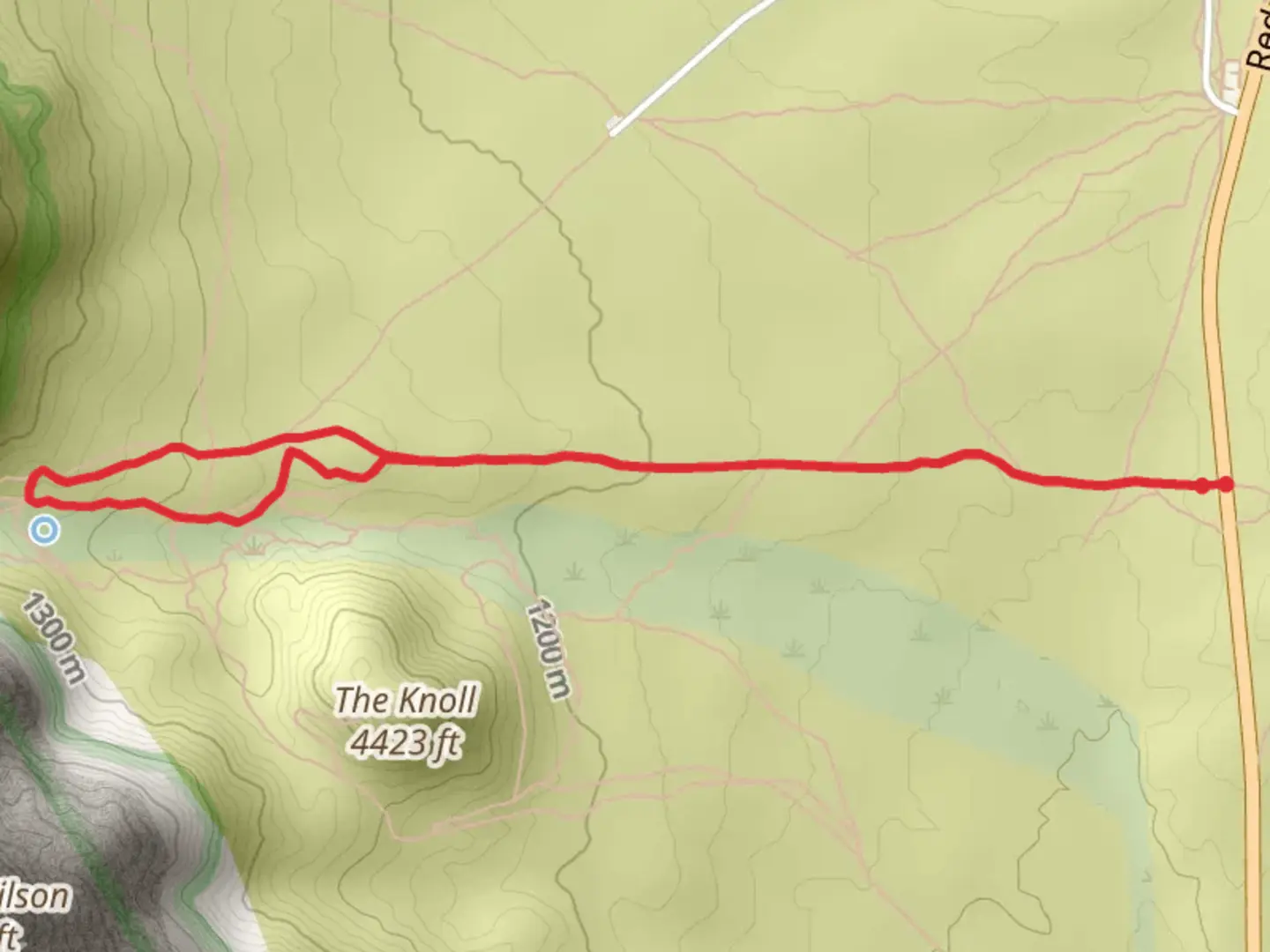 An image depicting the trail North Oak Creek Trail and its surrounding area.
