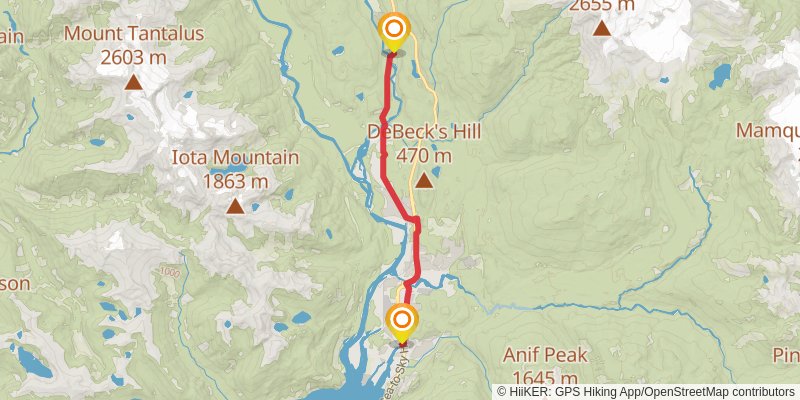 Sea To Sky Trail stage 3 Map