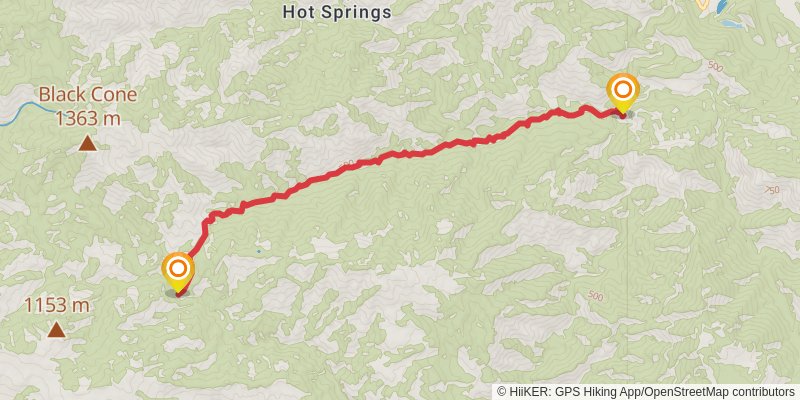 Zigzag Camp via Marble Peak Trail stage 2 Map