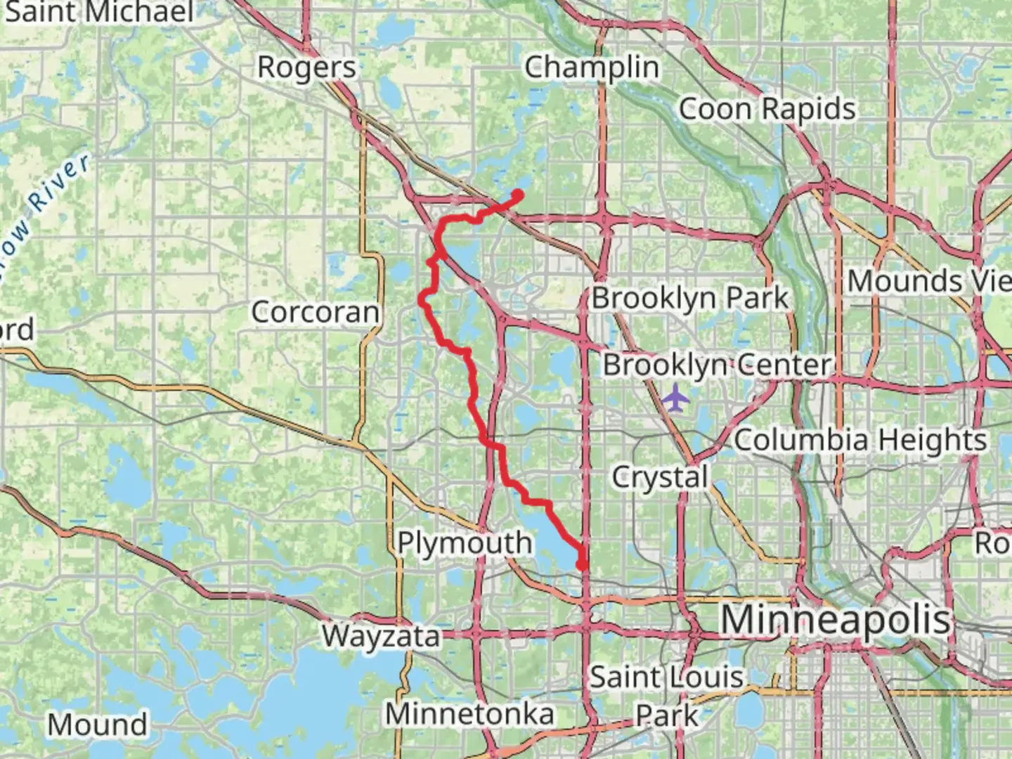 An image depicting the trail Medicine Lake Regional Trail and its surrounding area.