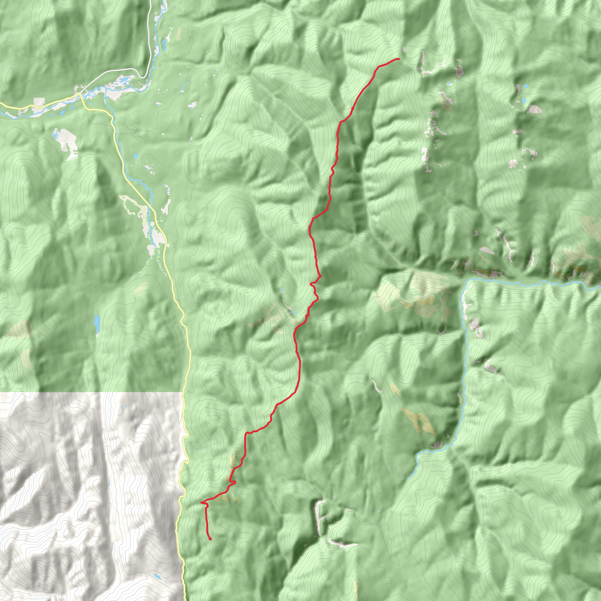 Purcell - Lost Horse Trail mobile static map