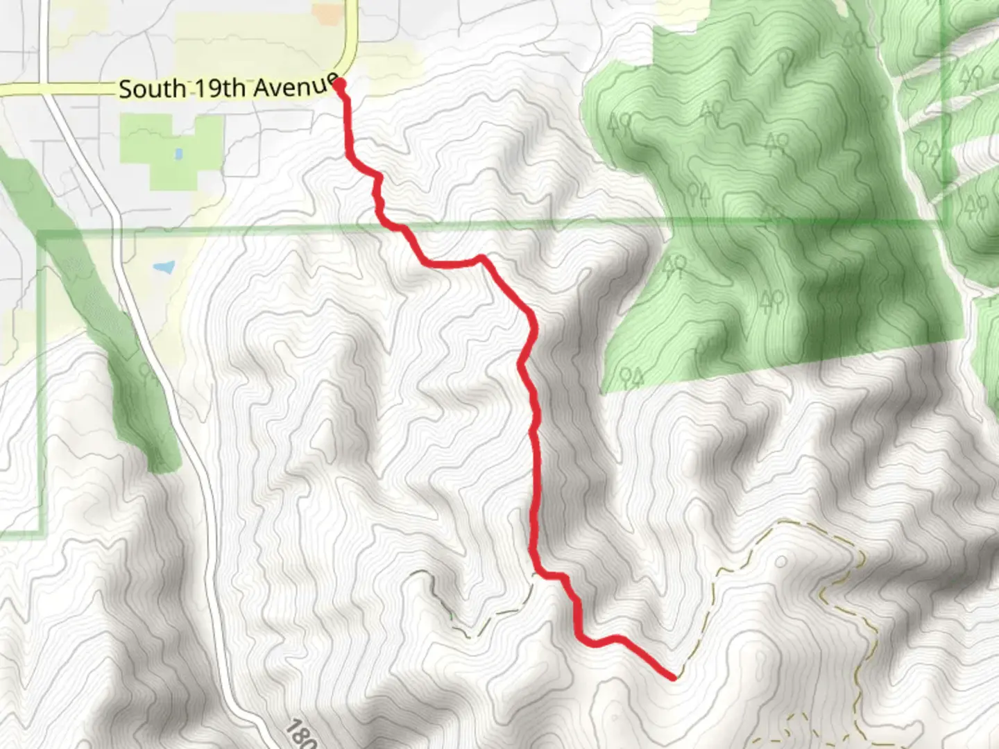 An image depicting the trail Kirk Hill Trail and its surrounding area.