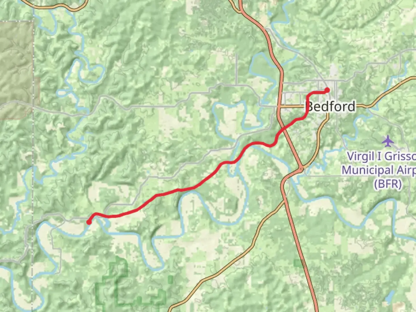 An image depicting the trail Milwaukee Road Transportation Trailway and its surrounding area.