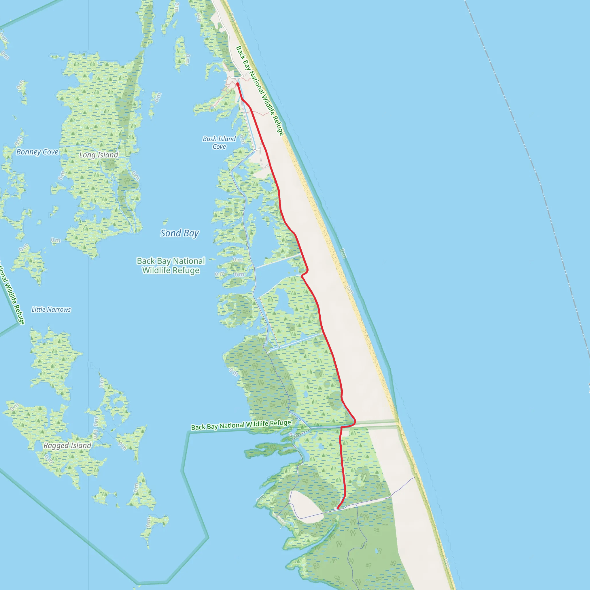 East Dike Trail mobile static map