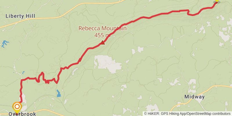 Great Eastern Trail (Incomplete) stage 22 Map