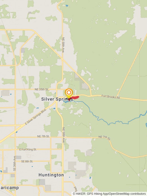 East Silver Springs Boulevard Loop via Silver River mobile static map