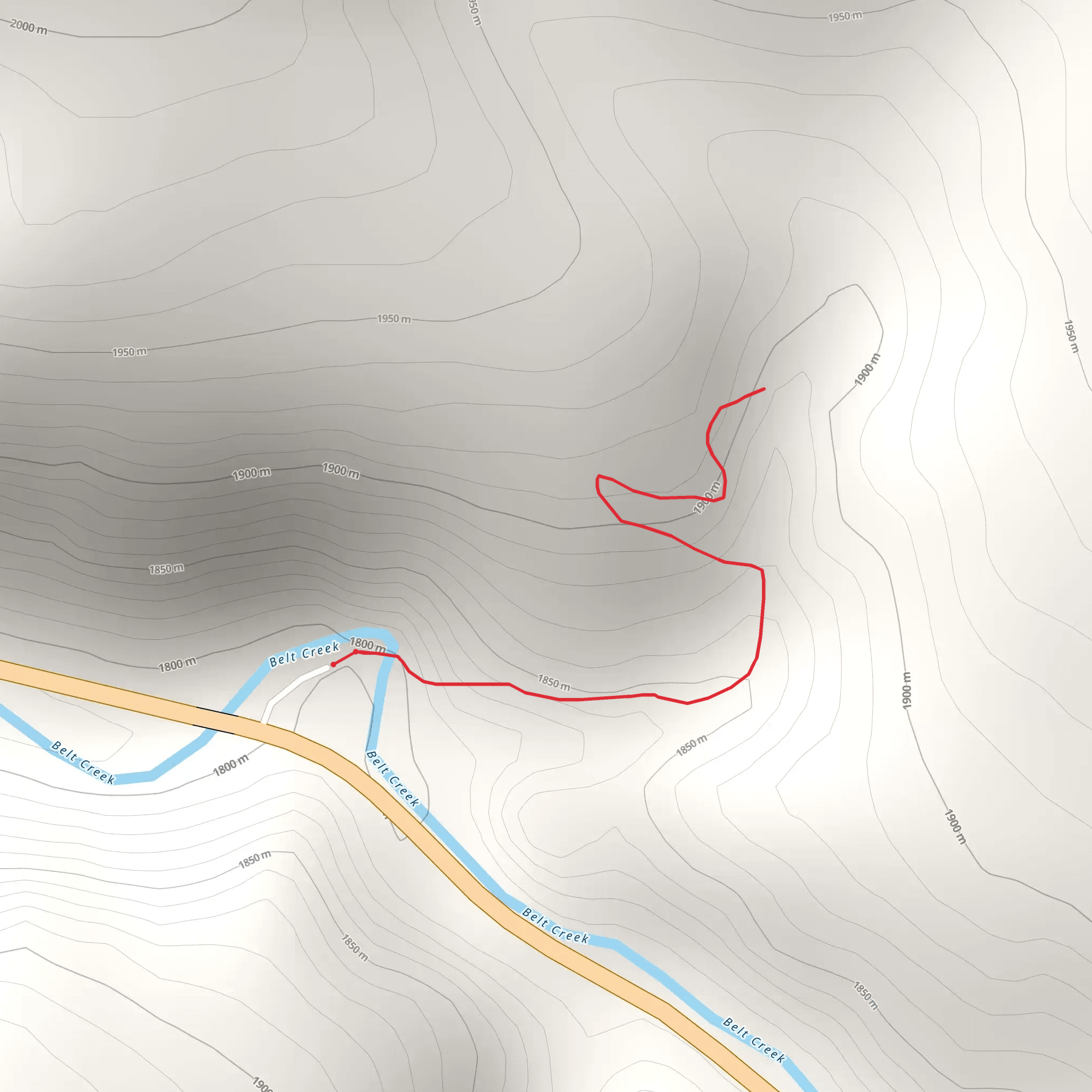 Memorial Falls Trail mobile static map