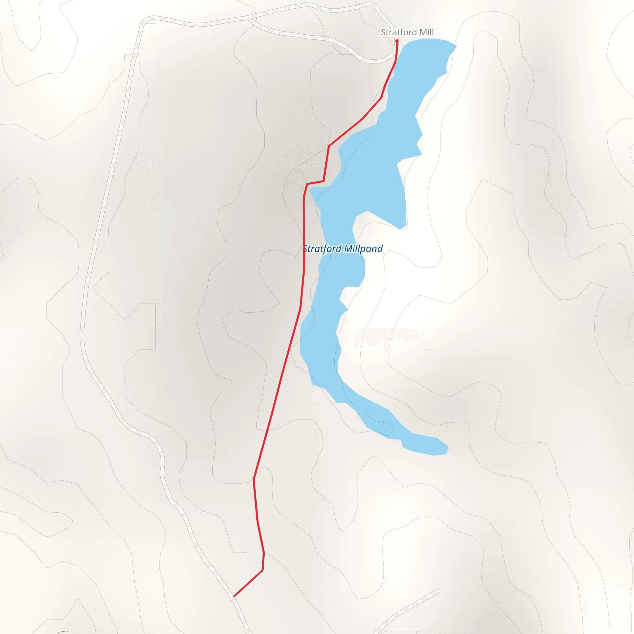 Stratford Millpond mobile static map