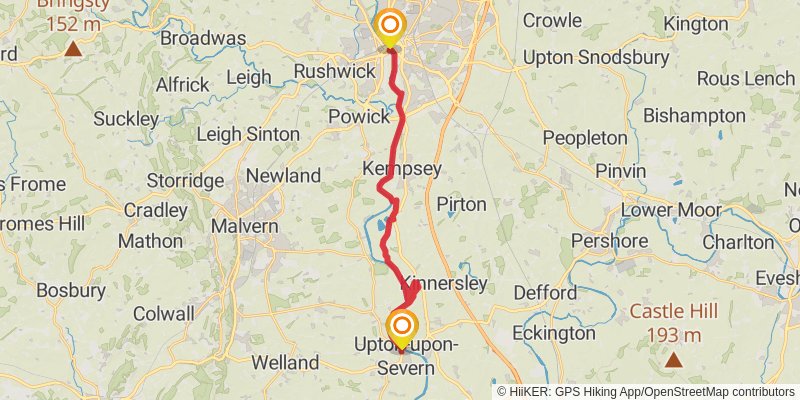 Severn Way stage 11 Map