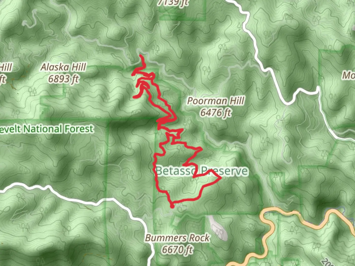 An image depicting the trail Betasso Preserve - Canyon Loop and its surrounding area.