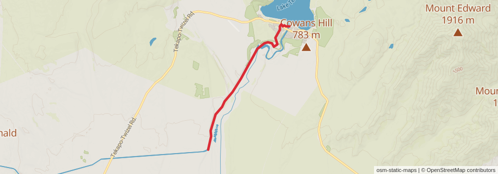 Te Araroa South Island stage 50 Map